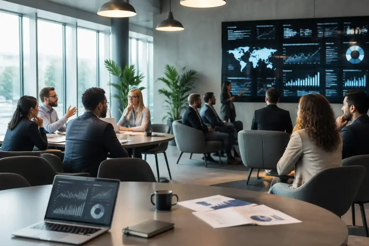 Tableau de bord financier et échanges collaboratifs de données