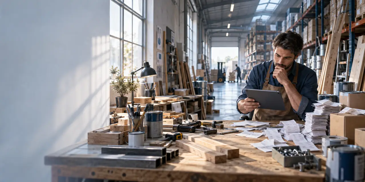 Auto-entrepreneur artisan : la simplicité devient coûteuse quand les achats augmentent
