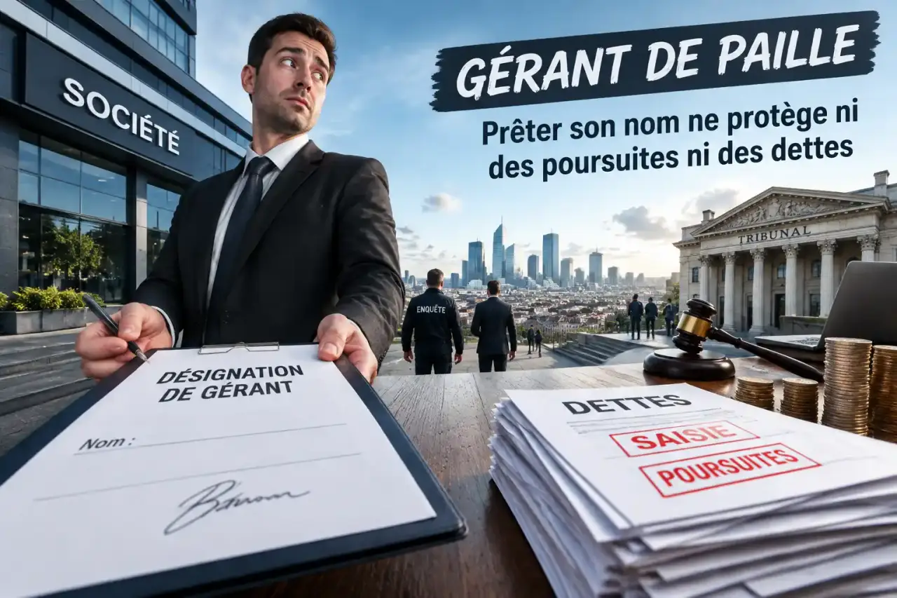 Gérant de paille : prêter son nom ne protège ni des poursuites ni des dettes